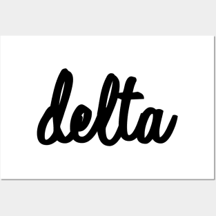 Delta Script Posters and Art